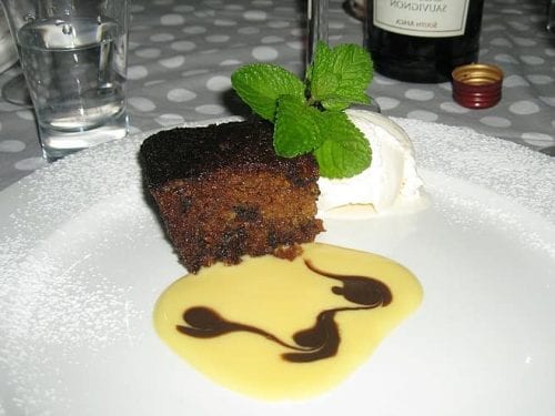 sweet chocolate cake with vanilla sauce chocolate cake recipe