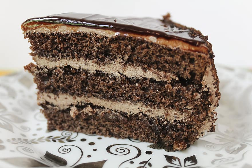 sweet chocolate mousse cake