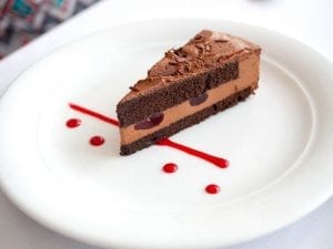 sweet chocolate raspberry cake