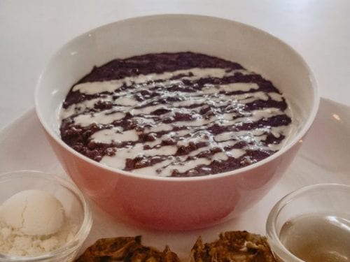 delicious chocolate rice pudding