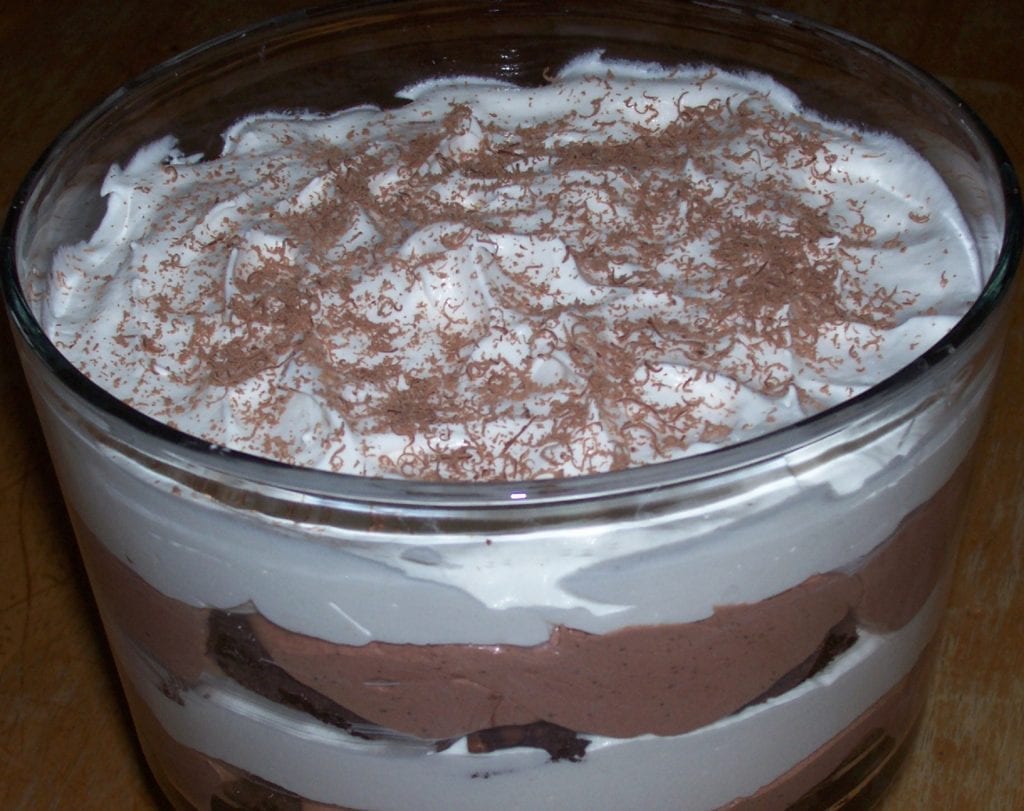 sweet chocolate triffle