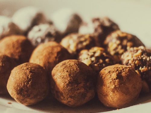 sweet chocolate truffles