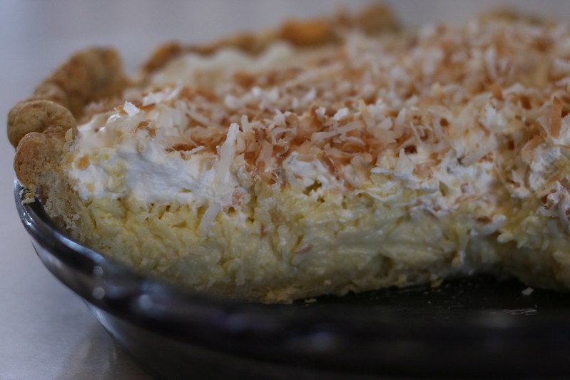 coconut custard pie