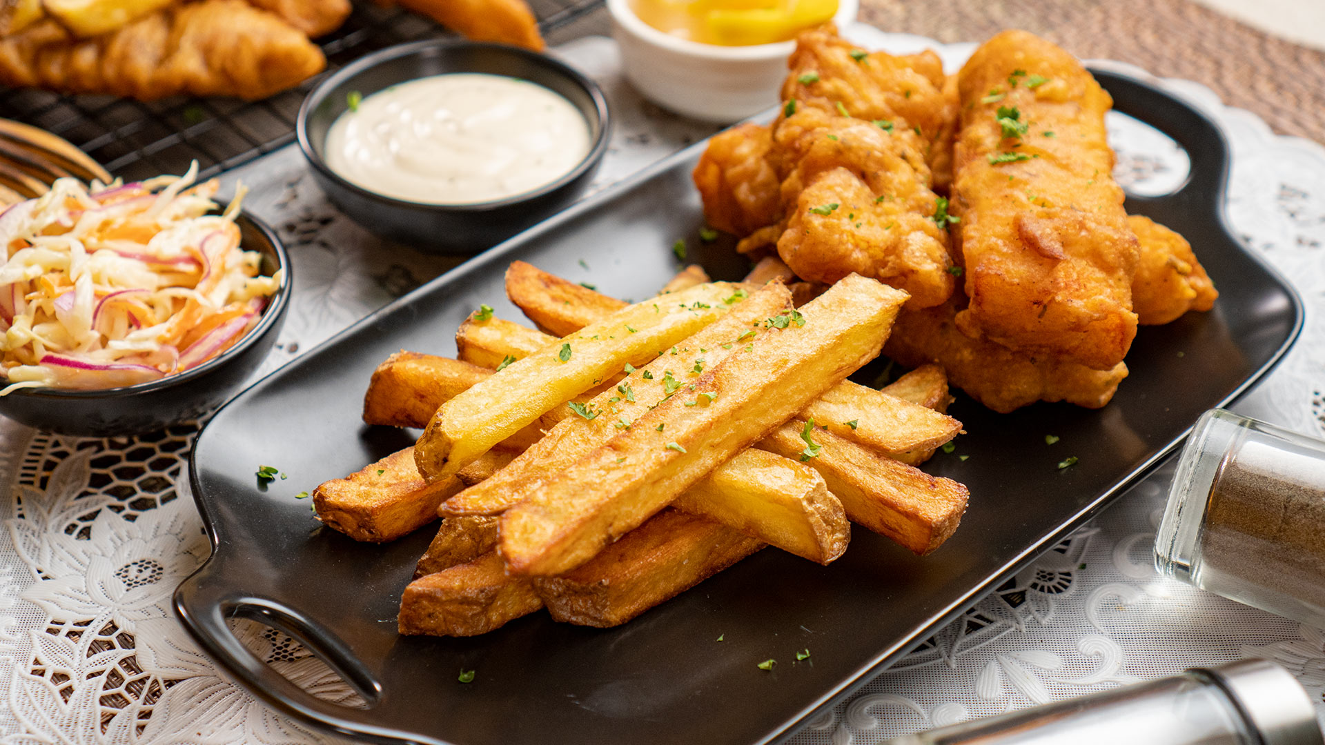 Sheet Pan Fish and Chips Recipe