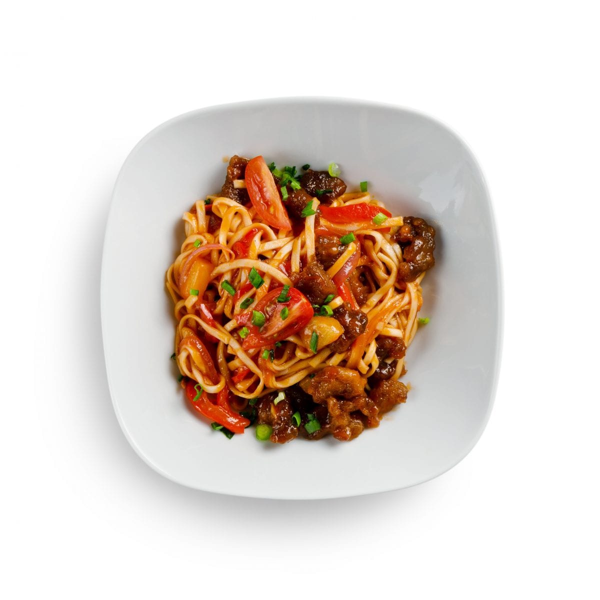 Copycat P.F. Chang's Sweet & Sour Pork Over Noodles Recipe