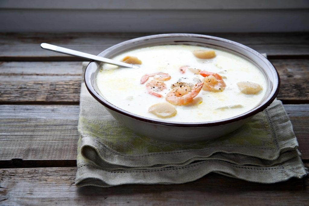 Creamy Slow-Cooked Shrimp And Scallop Soup Recipe