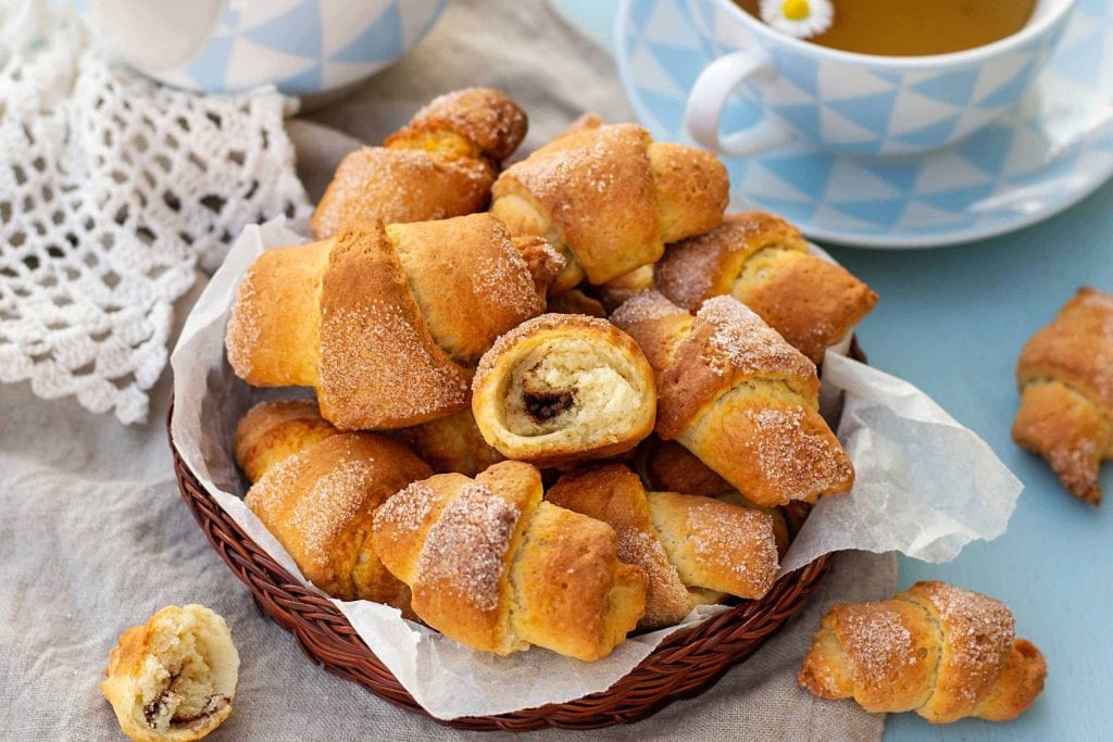 crescent rolls filled with chocolate