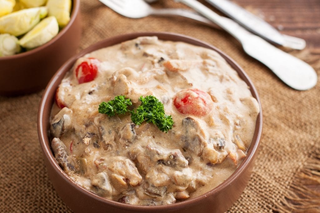 crockpot beef stroganoff