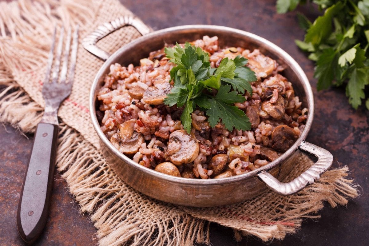 Cream of Mushroom Rice Casserole