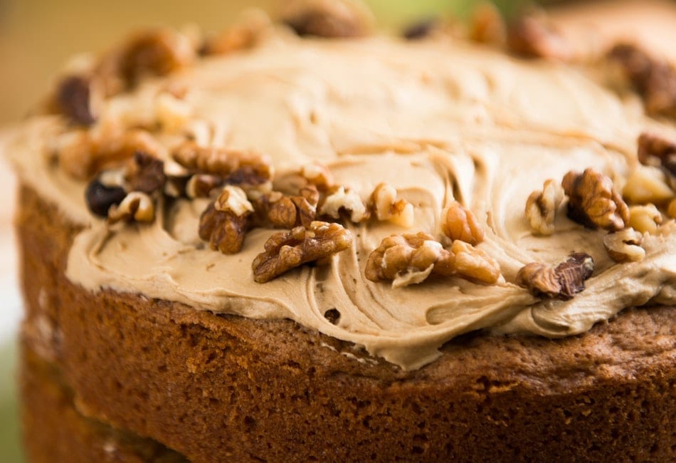 date cake with peanut butter frosting
