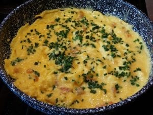 egg enchilada skillet