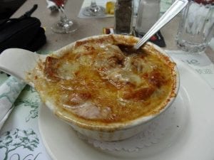 hot french onion soup
