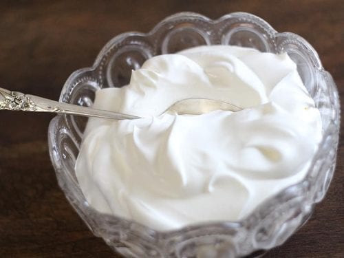 whipped cream topping