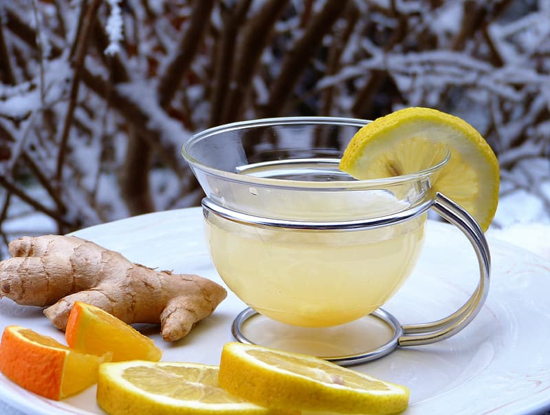 cold ginger lemonade