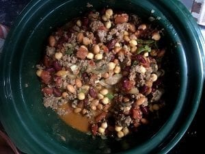 slow cooker vegetarian chill