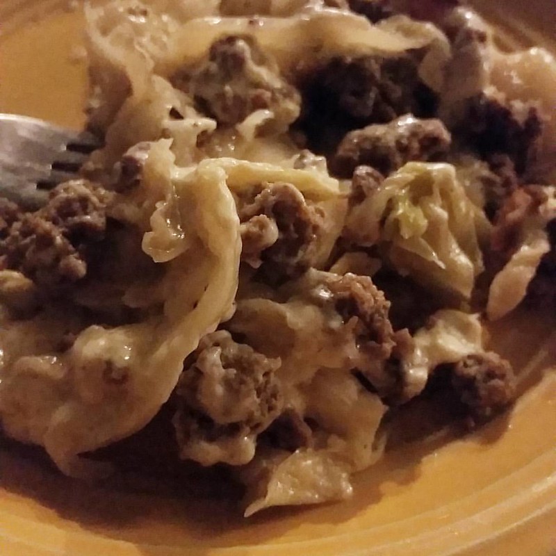 hamburger turkey cabbage casserole