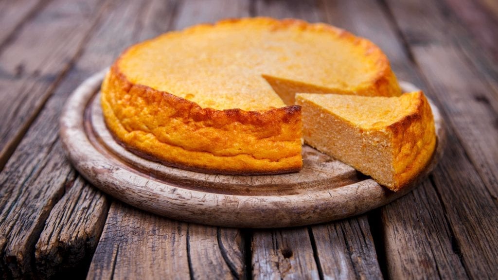 Impossible Pumpkin Pie Recipe, fall dessert with canned pumpkin, pie spice, and Bisquick