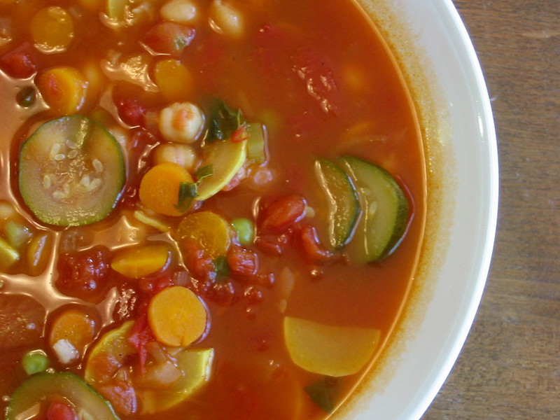 Italian Vegetable Rice Soup Recipe