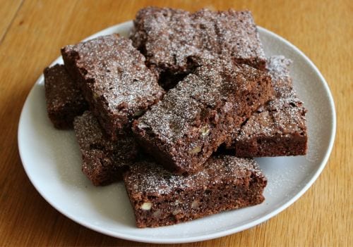 brownies and jalapeno peppers