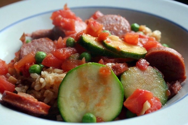 Jambalaya Salad with Greens Recipe