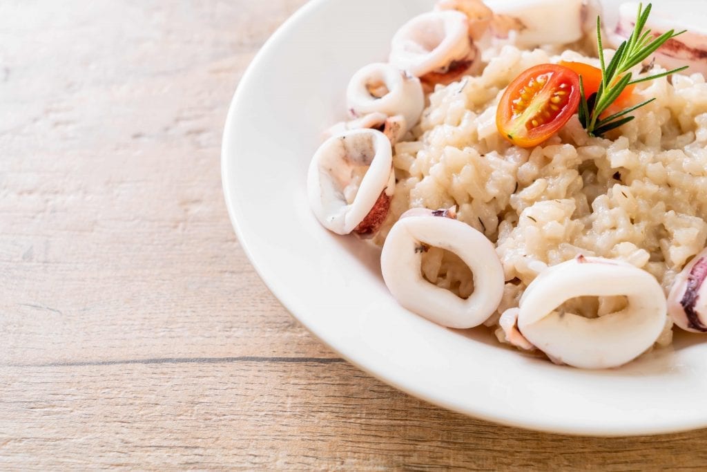 Calamari Garlic Lemon Risotto Recipe