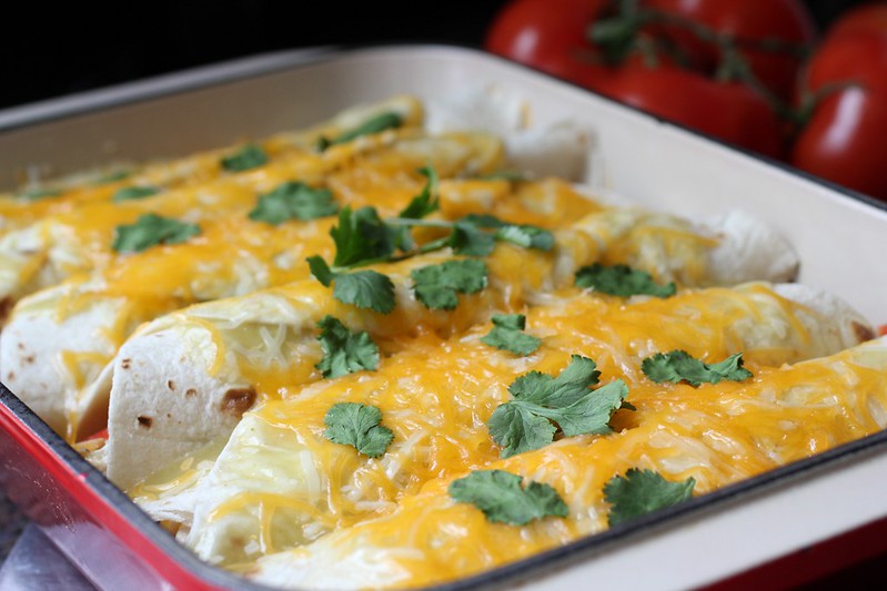 low-fat chicken enchiladas