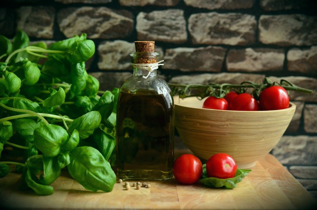 marinated fresh mozzarella tomato and basil salad