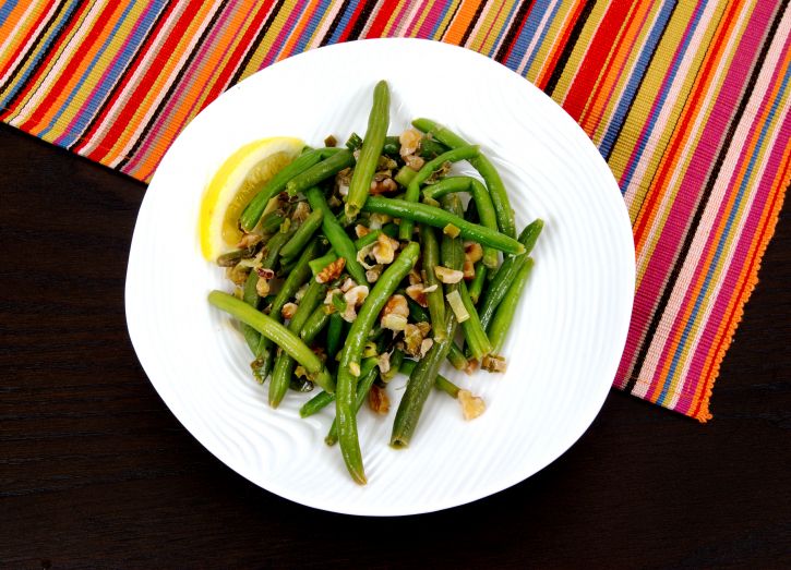 healthy garlic beans with lemon