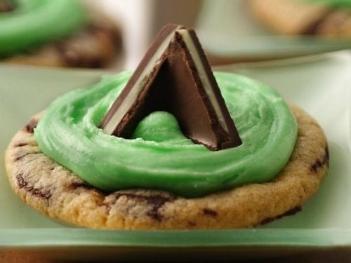 mint candy-filled cookies