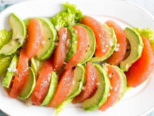 mother van hecke's avocado and grapefruit salad