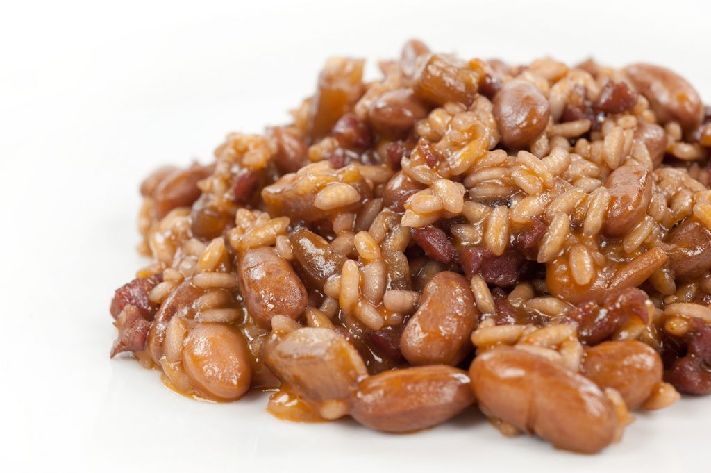 delicious mouth watering red beans and rice