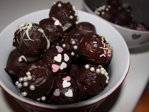 sweet chocolate balls