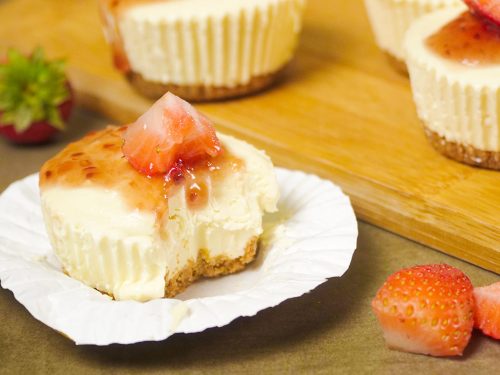 No-Bake Strawberry Cheesecake Bites Recipe