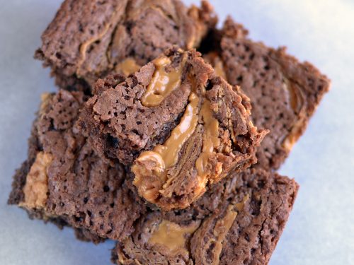 peanut butter marbled brownies