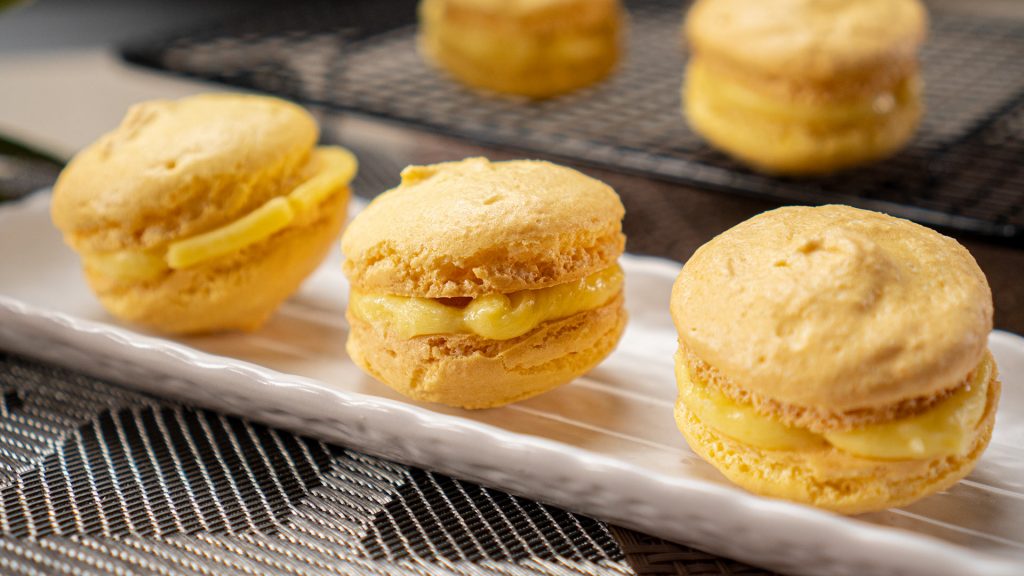 Pineapple Macarons