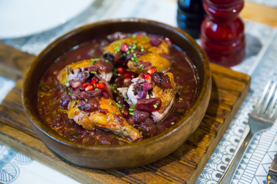 pomegranate walnut chicken