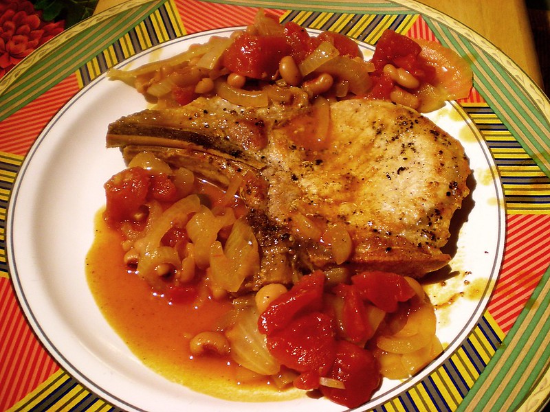 pork chop a la tomato