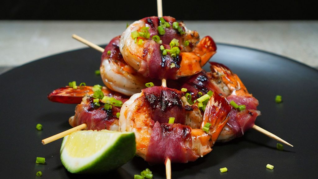 Prosciutto Wrapped Shrimp