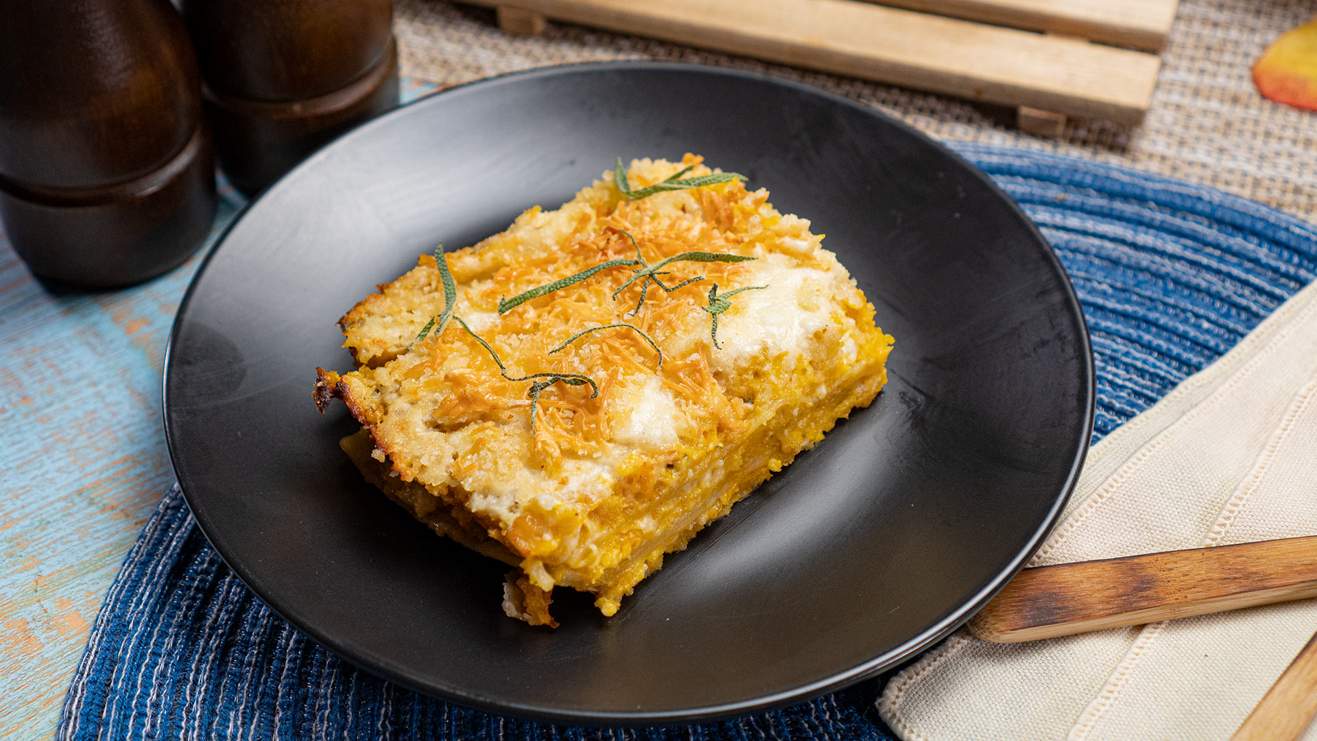 Pumpkin and Goat Cheese Lasagna