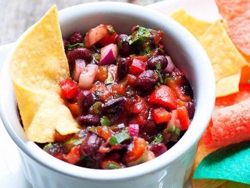 red white and blue salsa