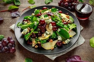Red White and Blue Spinach Salad Recipe