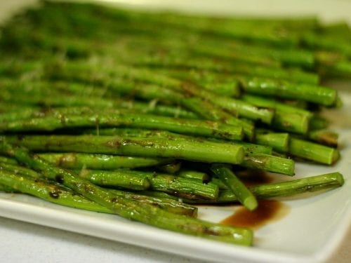 roasted asparagus with balsamic vinegar