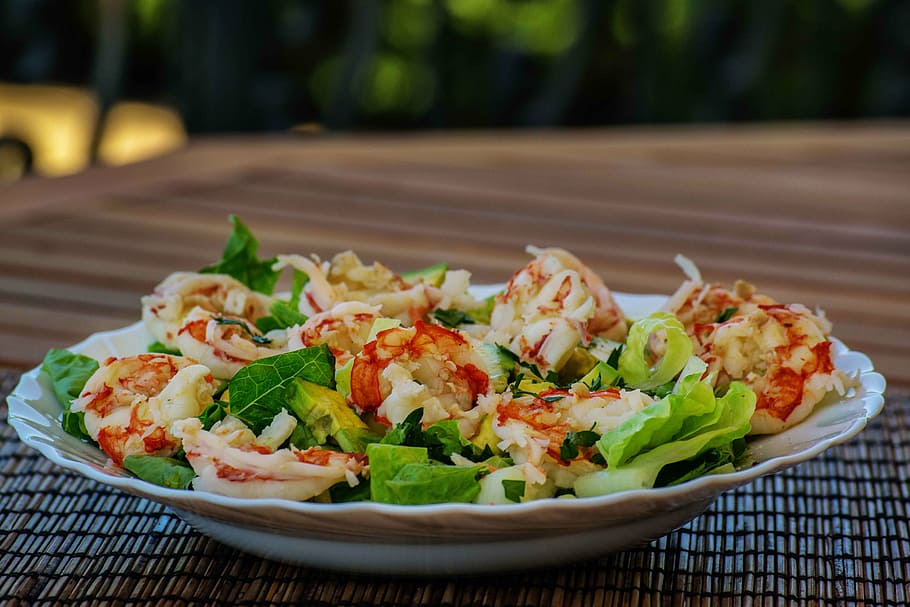 Padre Prawns with Strawberry Jalapeno Dressing