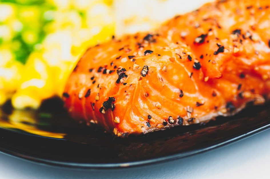 salmon with honey mustard