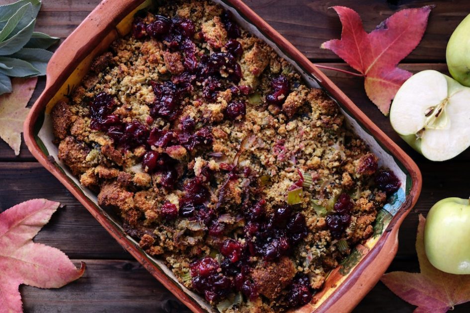 sausage pumpkin cornbread stuffing