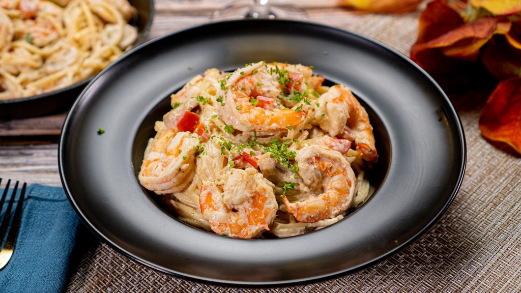 shrimp-in-champagne-sauce-with-pasta-recipe