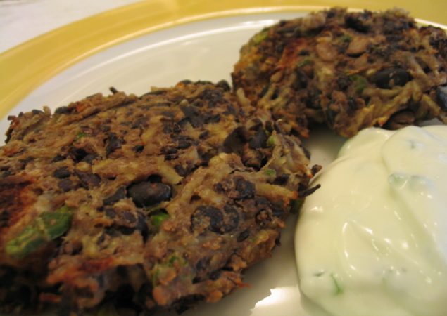 spicy black bean cake