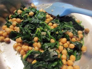 spinach and chickpeas