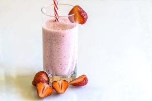 strawberry kiwi milkshakes