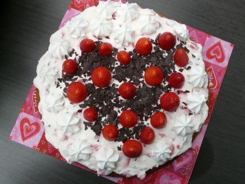 Strawberry Sweetheart Cake Recipe
